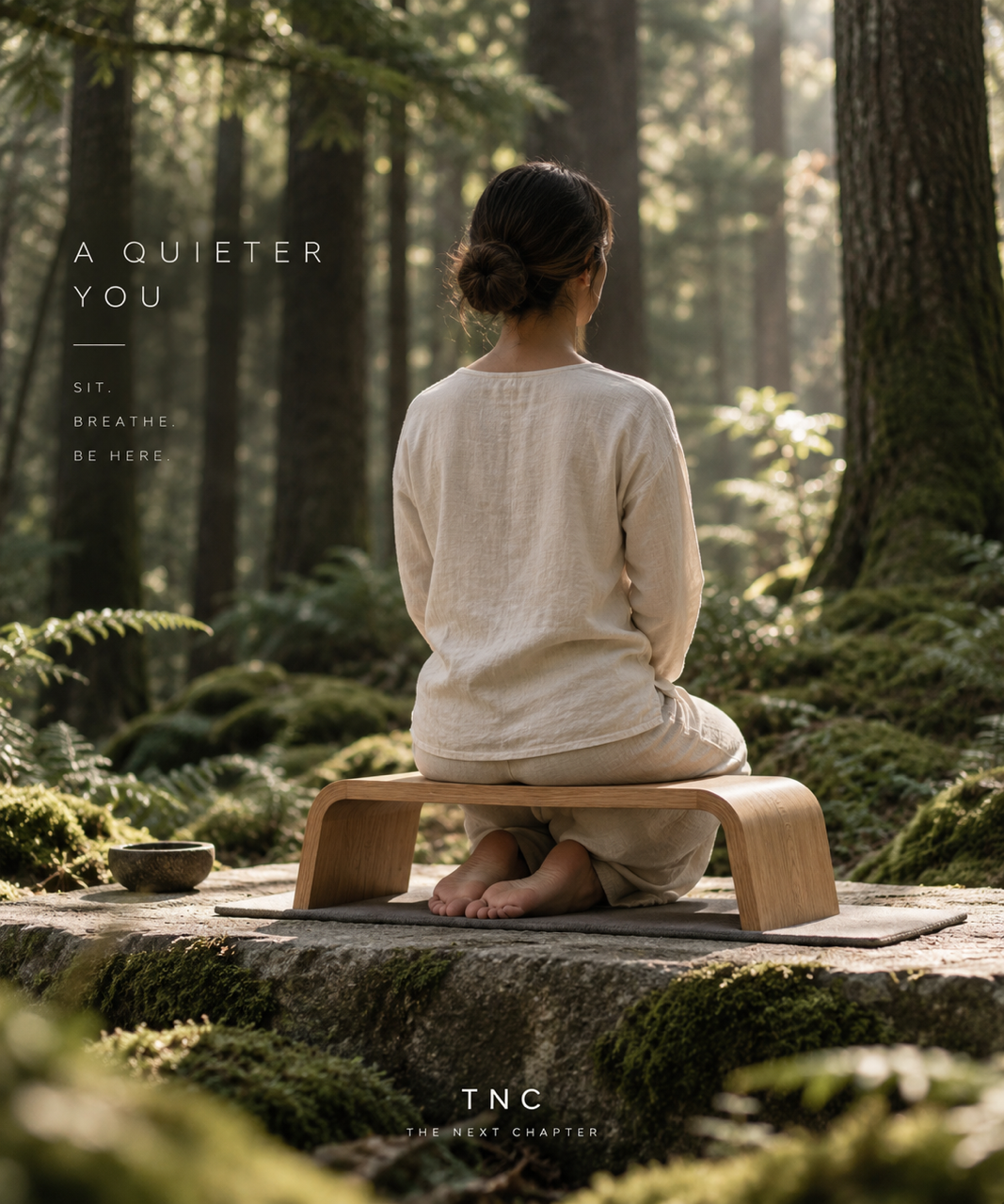 Banco de meditación TNC
